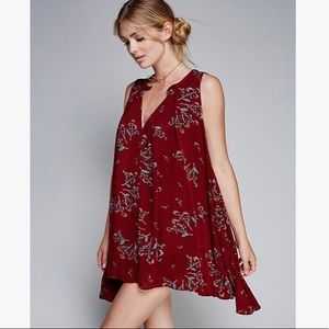 Free People Floral Swing Tunic, Size L